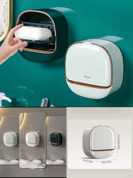 Wall-Mounted Luxury Soap Holder with Drainage Cover