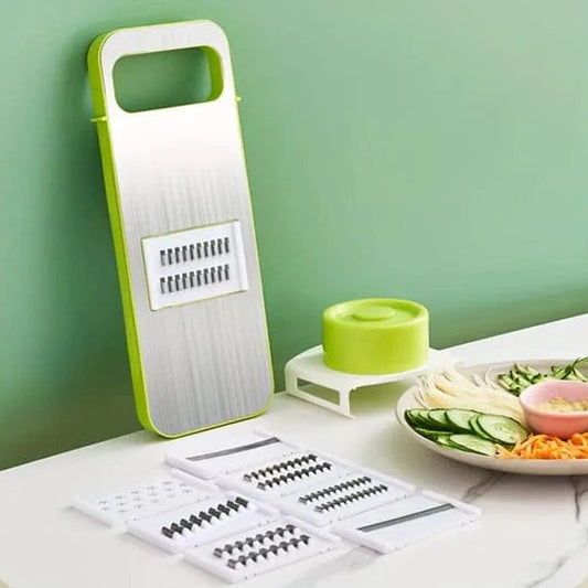 Multifunctional Vegetable Cutter & Slicer Set with 5 Blades