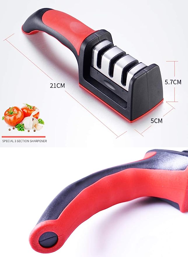 3-In-1 Diamond Coated Knife Sharpener