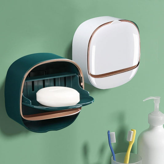 Wall-Mounted Luxury Soap Holder with Drainage Cover