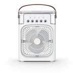 Portable Rechargeable Mist Fan with LED Light & Large Water Tank