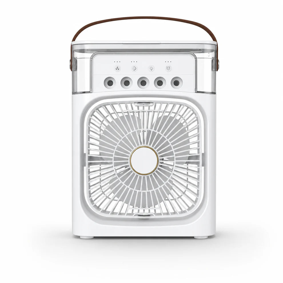 Portable Rechargeable Mist Fan with LED Light & Large Water Tank