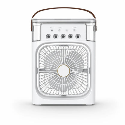Portable Rechargeable Mist Fan with LED Light & Large Water Tank
