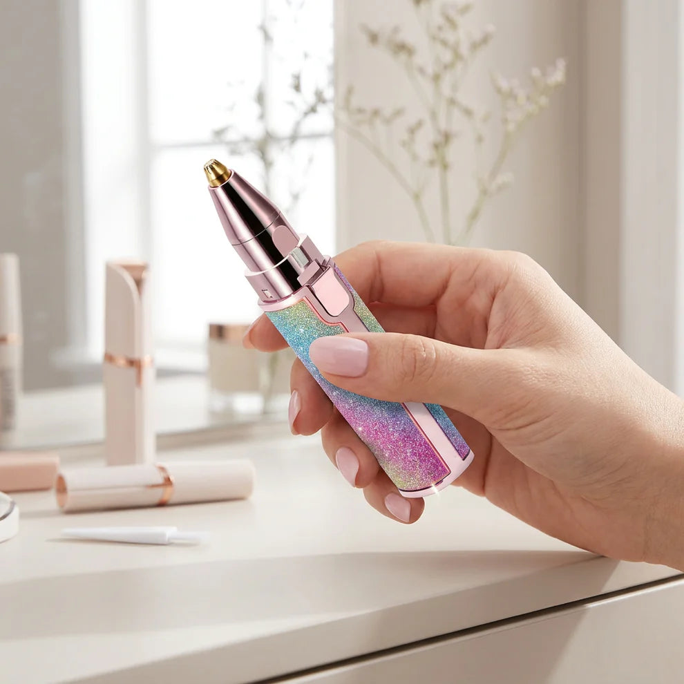 2-in-1 Rechargeable Eyebrow & Facial Hair Trimmer for Women