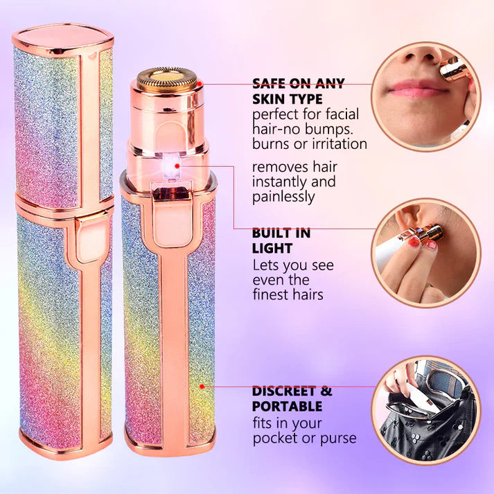 2-in-1 Rechargeable Eyebrow & Facial Hair Trimmer for Women